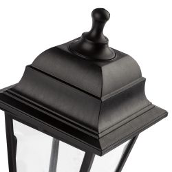 Садово-парковый светильник ЭРА НБУ 04-60-001 черный 4 гранный настенный IP44 Е27 max60Вт