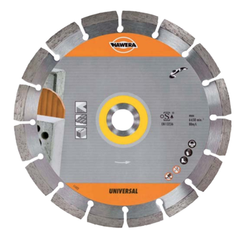Алмазный диск 115х22,23х2,0мм серия Universal Hawera 225201