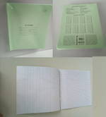 Тетрадь школьная А5 12л клетка 100% (Funguru) микс цветов (комплект 10 шт)