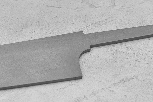 Заготовка для ножа, сталь VG-10 2,8мм. Модель "Геликон ГС180" с клинком 180мм, ТО 62-63HRC