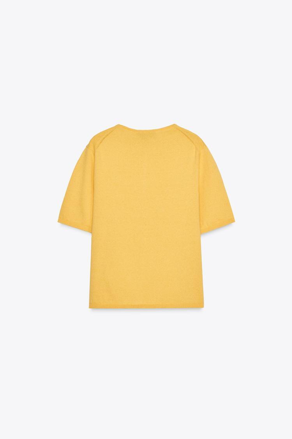 ZARA ОДНОТОННЫЙ КАРДИГАН, ЖЕЛТЫЙ