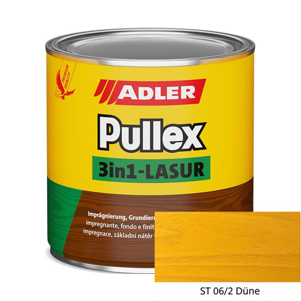 Pullex 3in1-Lasur — пропитка, грунтовка, финиш | Adler (Австрия)