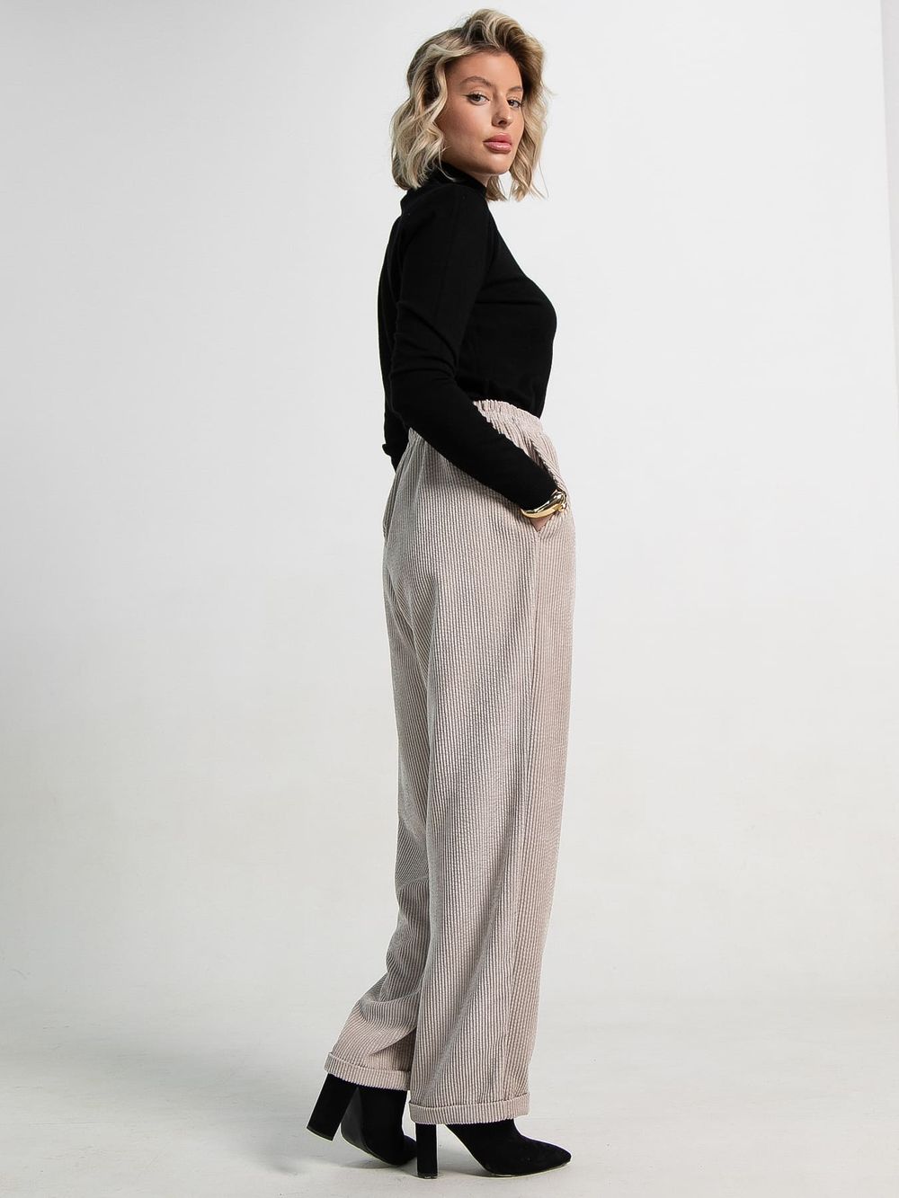 Брюки Городской ритм (молочные) Б15262-9М LT Collection