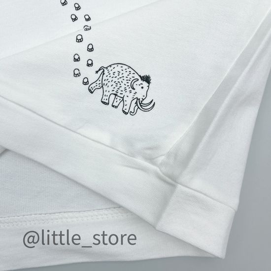 Свитшот из футера(тонкого) С кармашком, Молочный