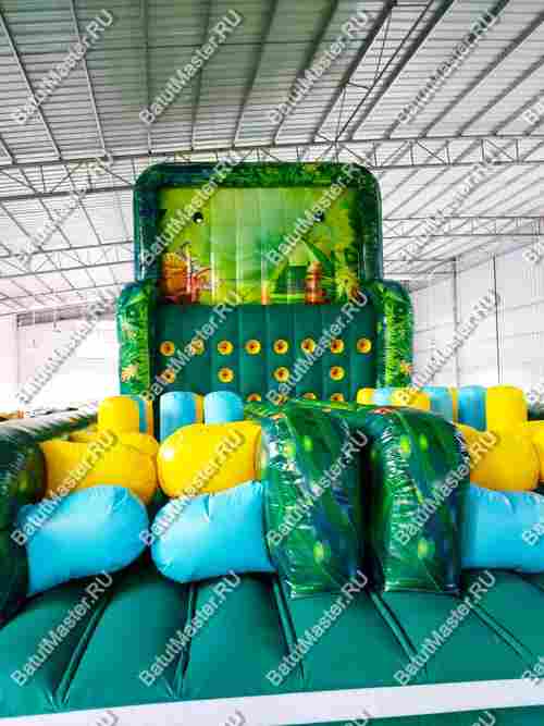 Надувная полоса препятствий "Кокосовое приключение", 25*5*8 м