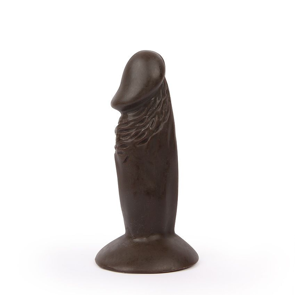Реалистичный коричневый анальный фаллоимитатор Erowoman на присоске (Цвет: коричневый)