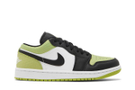 Кроссовки Jordan Air Jordan 1 Low "Vivid Green Snakeskin" (Женская размерная сетка)