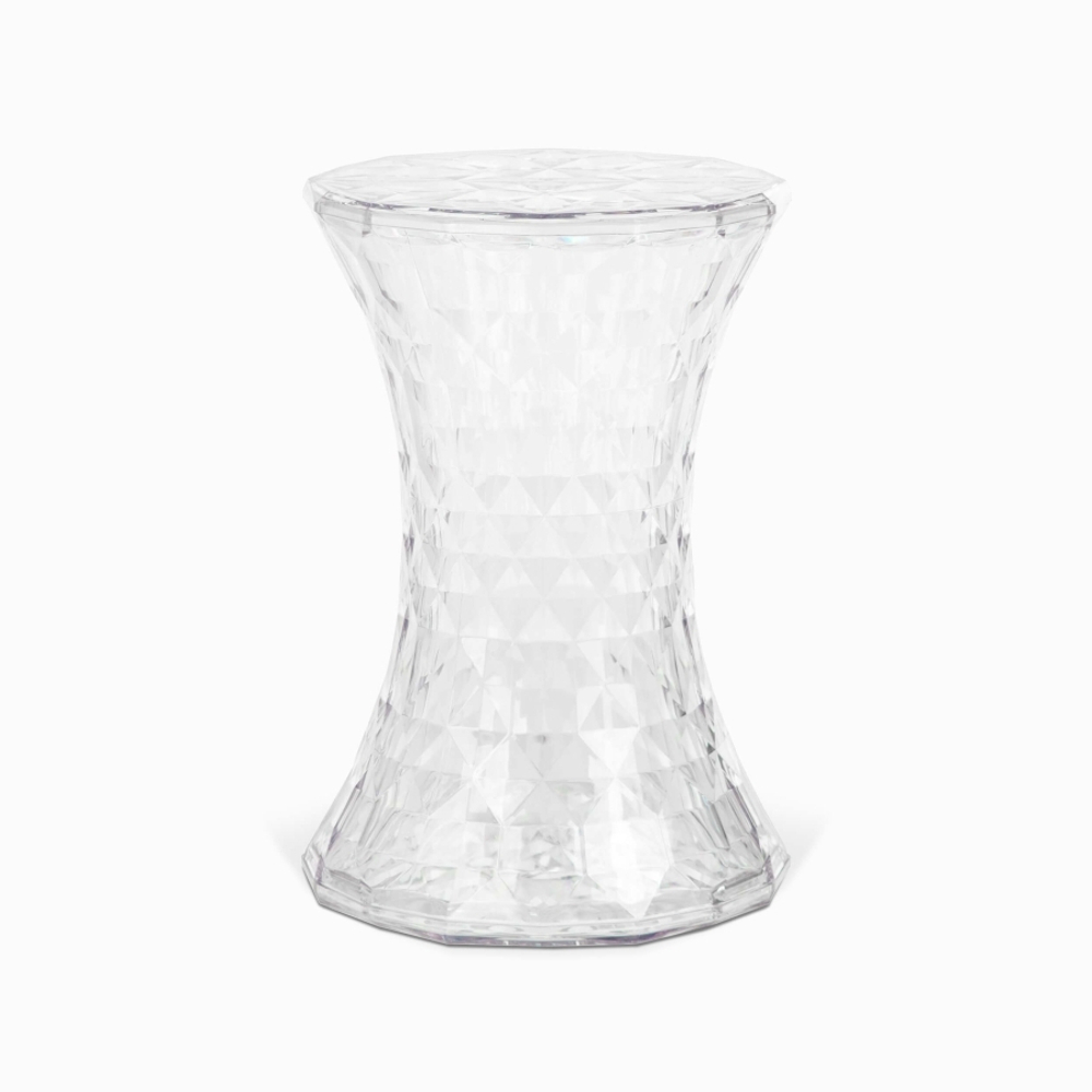 Кофейный столик Rock Crystal диаметр 31 пластик, прозрачный