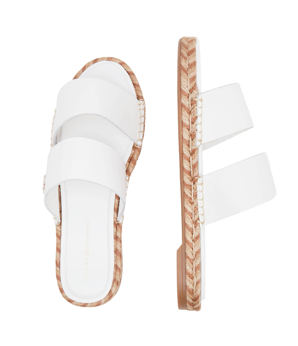 Кожаные шлепанцы Tommy Hilfiger - белый(FW0FW07931)