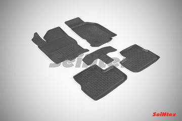 Резиновые коврики в салон Datsun On-Do (2014-наст. время) "Высокий борт"