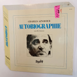 Винтажная виниловая пластинка LP Charles Aznavour Autobiographie (Canada 1980)