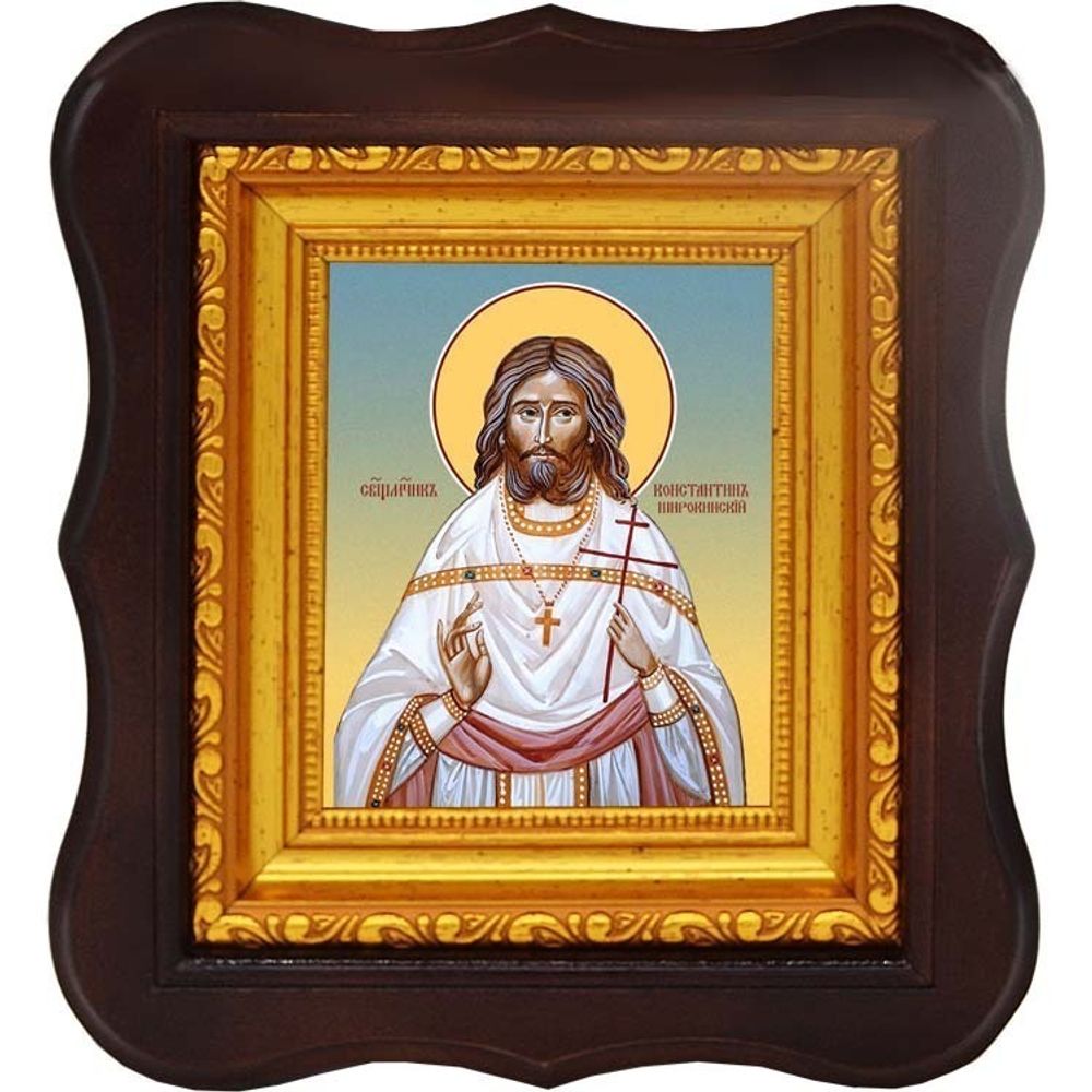Константин Широкинский священномученик пресвитер. Икона на холсте.