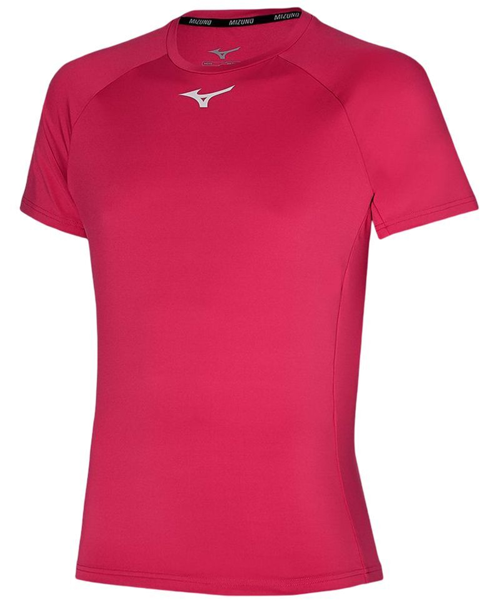 Мужская теннисная футболка Mizuno AW22 Tee - opera red