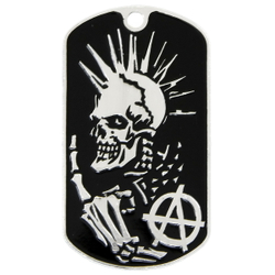 Жетон Anarchy скелет с ирокезом