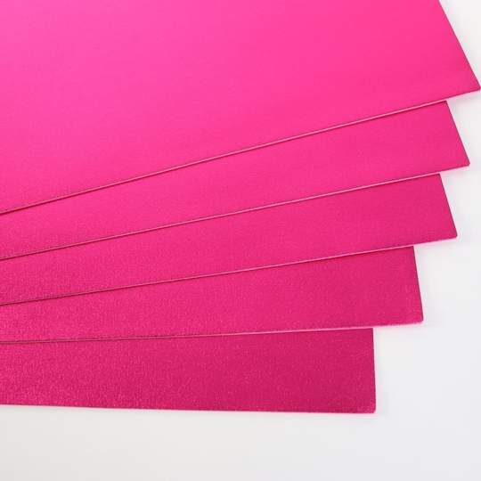 Фоамиран металлизированный 2 мм 60х70 см (Фуксия)