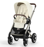 Коляска Cybex Talos S Lux TPE complete Aton B2 Steel Grey 3 в 1 Seashell Beige с дождевиками