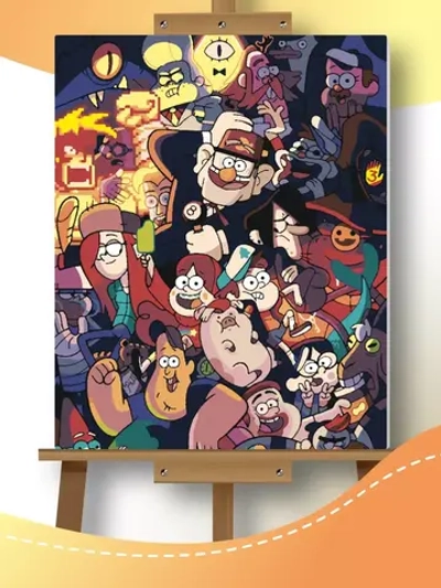 Гравити Фолз Gravity Falls Комиксы картина по номерам 40х50