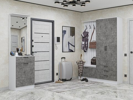 Прихожая Стиль-04 Temple Stone 2S Белый