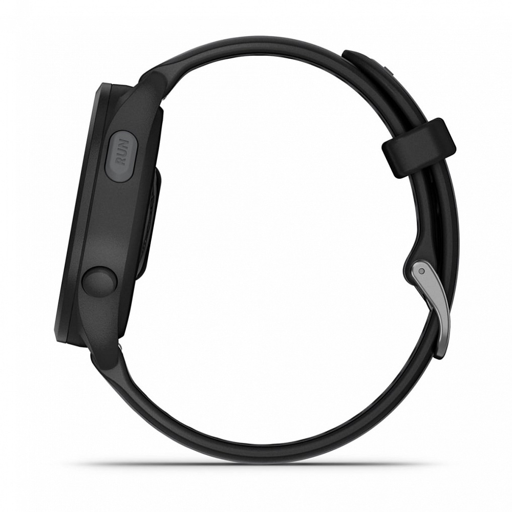 Умные часы Garmin Forerunner 165 Music 43 мм, чёрный (Black/Slate Gray)