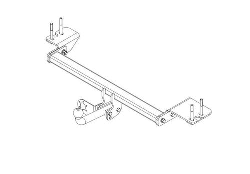 Фаркоп AvtoS для SSANG YONG STAVIC (2013) с универсальной электрикой и сертификатом в комплекте, арт.(SY 012+electr)
