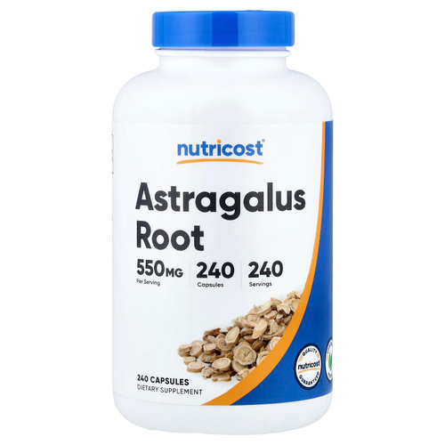 Nutricost, Корень астрагала, 550 мг, 240 капсул