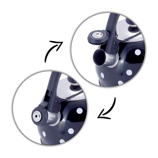 Чайник 2 л. из нержавеющей стали со свистком Kamille KM-1070 и нейлоновой ручкой