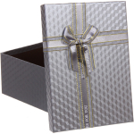 Коробка подарочная «Момент» 23*16*9,5 см, серебро