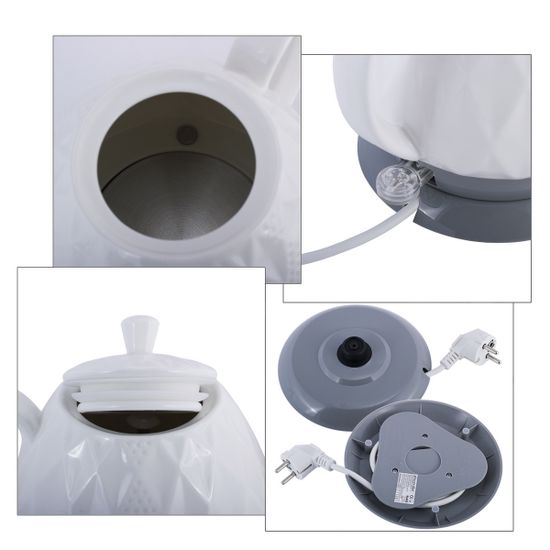 Чайник электрический керамический 1,5 л. Kamille KM 1727