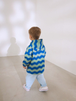 Куртка непромокаемая с капюшоном для мальчика Next E45-739, Синий, Хаки