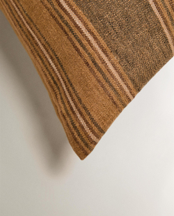 Zara Home наволочка декоративная из льна, песочный, в полоску, 40x60 см