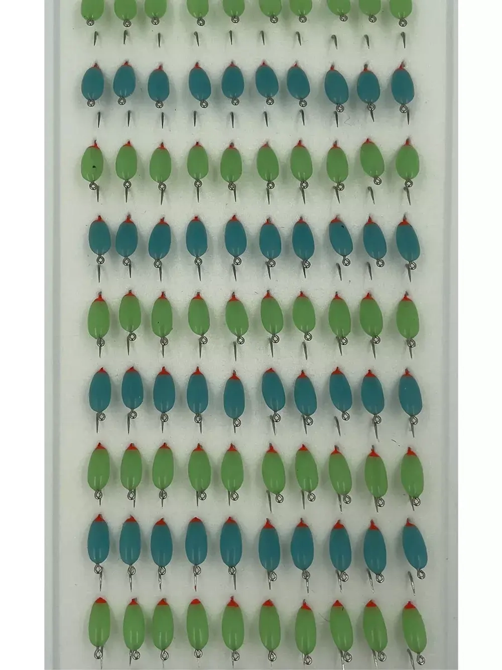 Мормышки фосфорные №15-LB "Капля 2Ф с ушком", 100шт