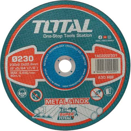 Диск отрезной по металлу TOTAL TAC2202301