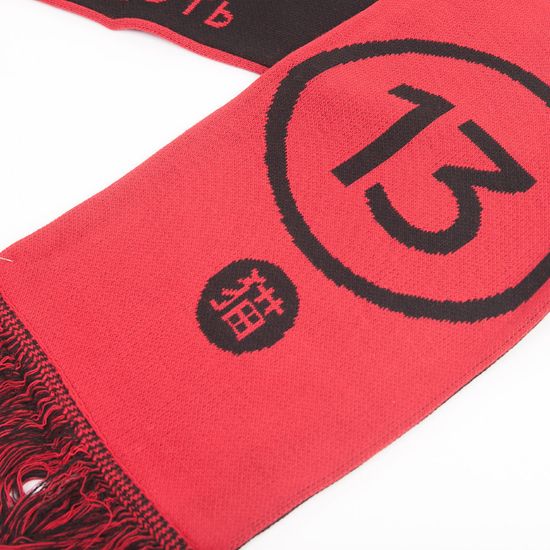 Шарф ЮНОСТЬ Номер 13 - Назад пути нет красный