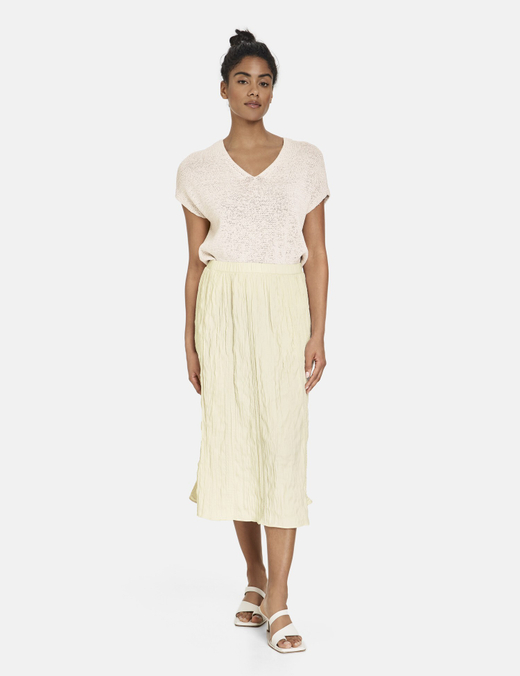Юбка из плиссированной жатой ткани