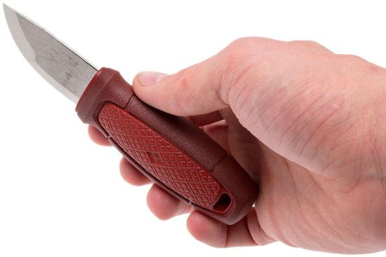 Нож Morakniv Eldris, нержавеющая сталь, цвет красный, с ножнами, 12648