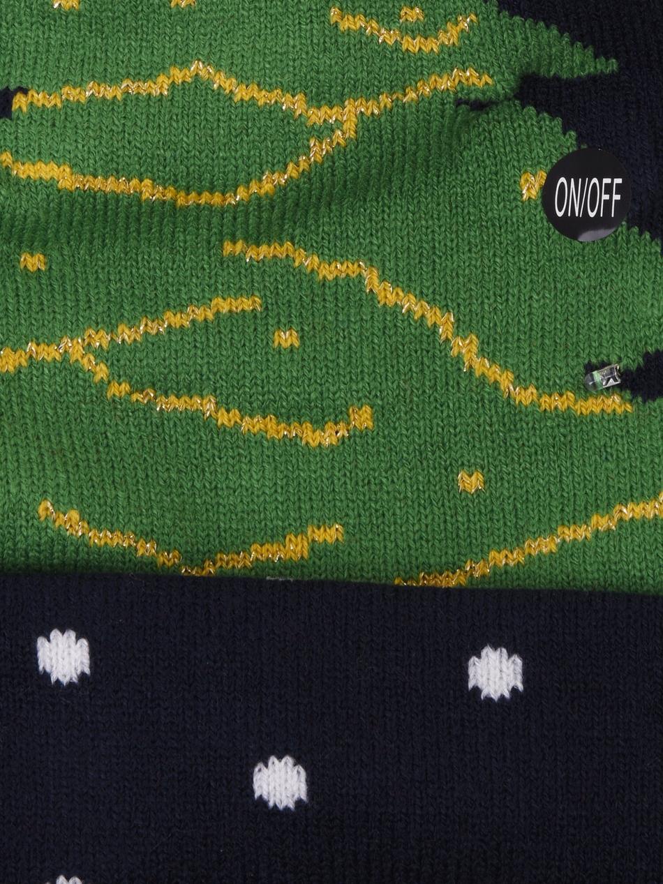 Шапка новогодняя со светодиодными лампочками.