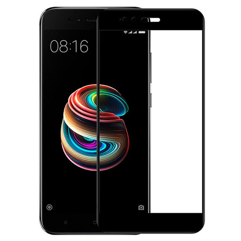 Защитное стекло 5D для Xiaomi Mi 5X / Mi A1 черное