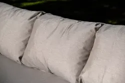 "Верона" лаунж-зона 5-местная плетеная из роупа (веревки), каркас алюминиевый белый, роуп бежевый