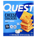 Quest Nutrition, крекеры с сыром, пикантный вкус, 4 пакета по 30 г (1,06 унции)