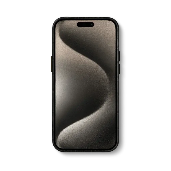 Чехол для iPhone 16 - Натуральная кожа с тиснением под крокодила