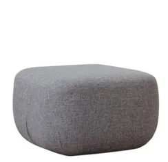 Пуф E5.2, 54х54х34 см, серая рогожка