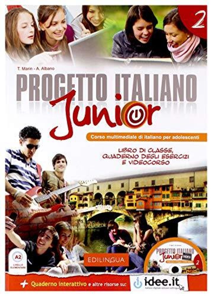 Nuovo Progetto italiano Junior 2 Libro + Quaderno + CD