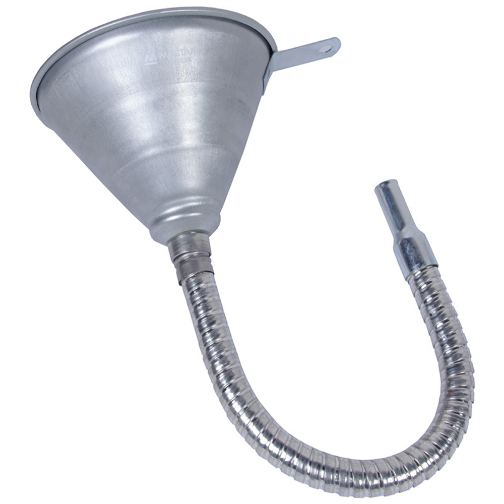 МАСТАК (135-00006) Воронка с гибким сливом, металлическая, 140 х 180 х 470 мм