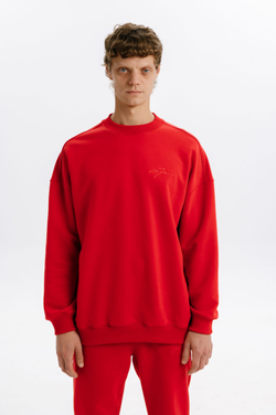 Толстовка Mazzika Unisex удлиненная, цвет красный