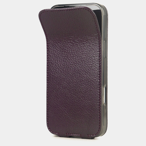 Чехол iPhone 17 Pro Max натуральная кожа козы, фиолетового цвета