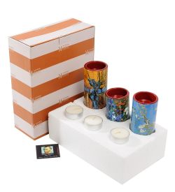 pr-TS01GO Набор подсвечников «Willows - Irises - Blossom» Винсент Ван Гог (Museum Parastone)