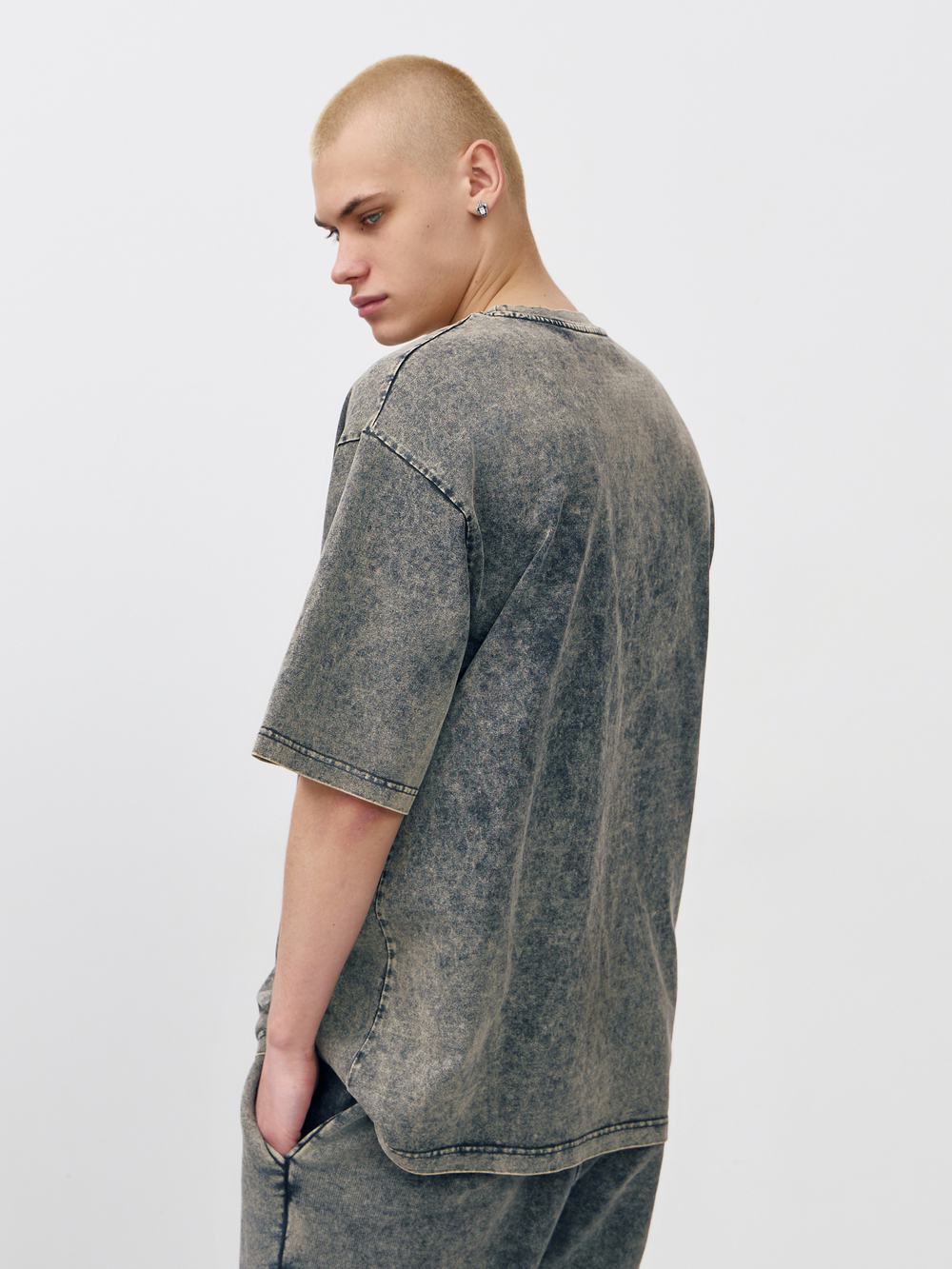 Футболка garment dyed (хаки)