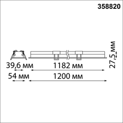 358820 SPOT NT22 486 белый Встраиваемый светодиодный светильник IP20 LED 4000K 36W 220V ITER