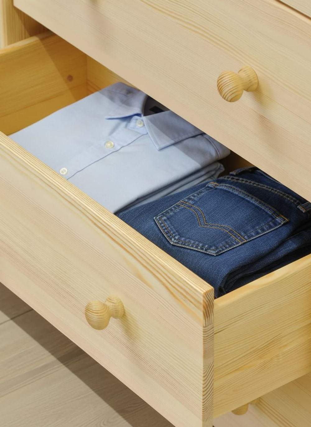 Комод, 68х30х62, Раст, с ящиками, для одежды и игрушек, в прихожую и спальню, из массива сосны, IKEA