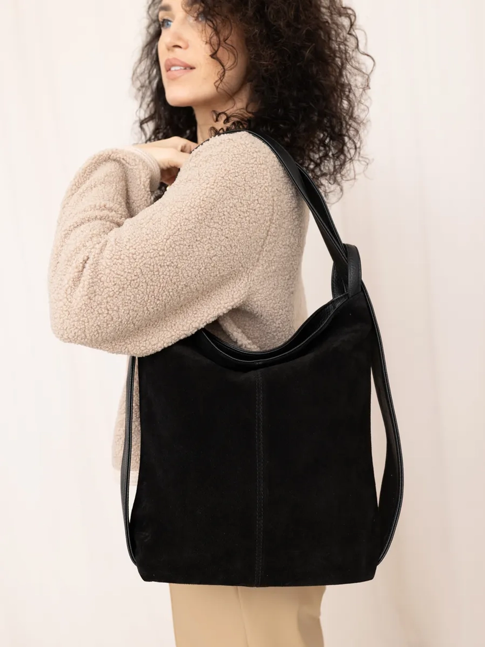 Сумка рюкзак через плечо большая трансформер